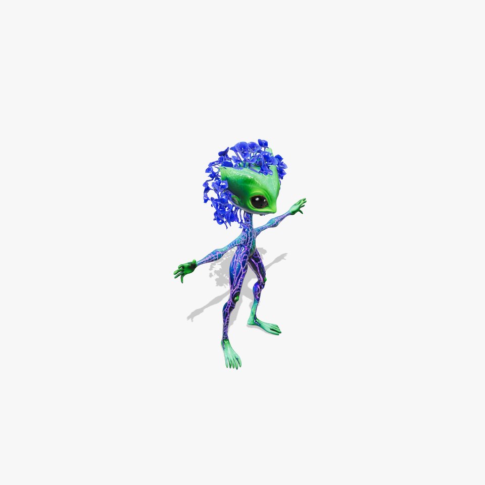 Floral Alien Creature model pack