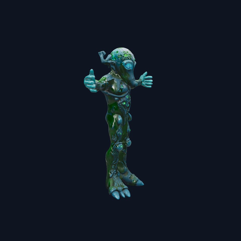 Mystic Alien Warrior model pack