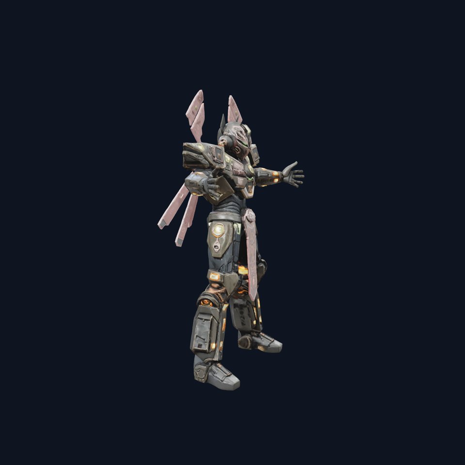 Mystical Mech Warrior model pack