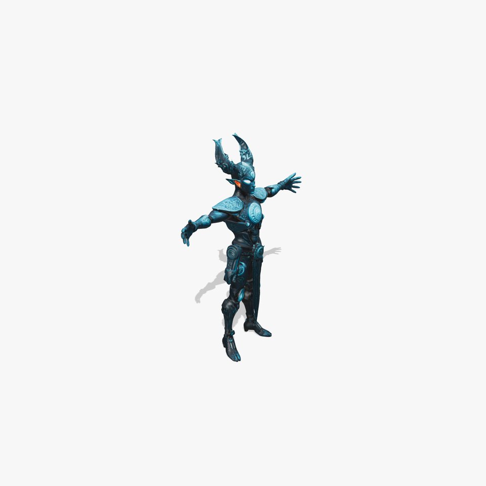 Enchanted Warrior Armor model pack