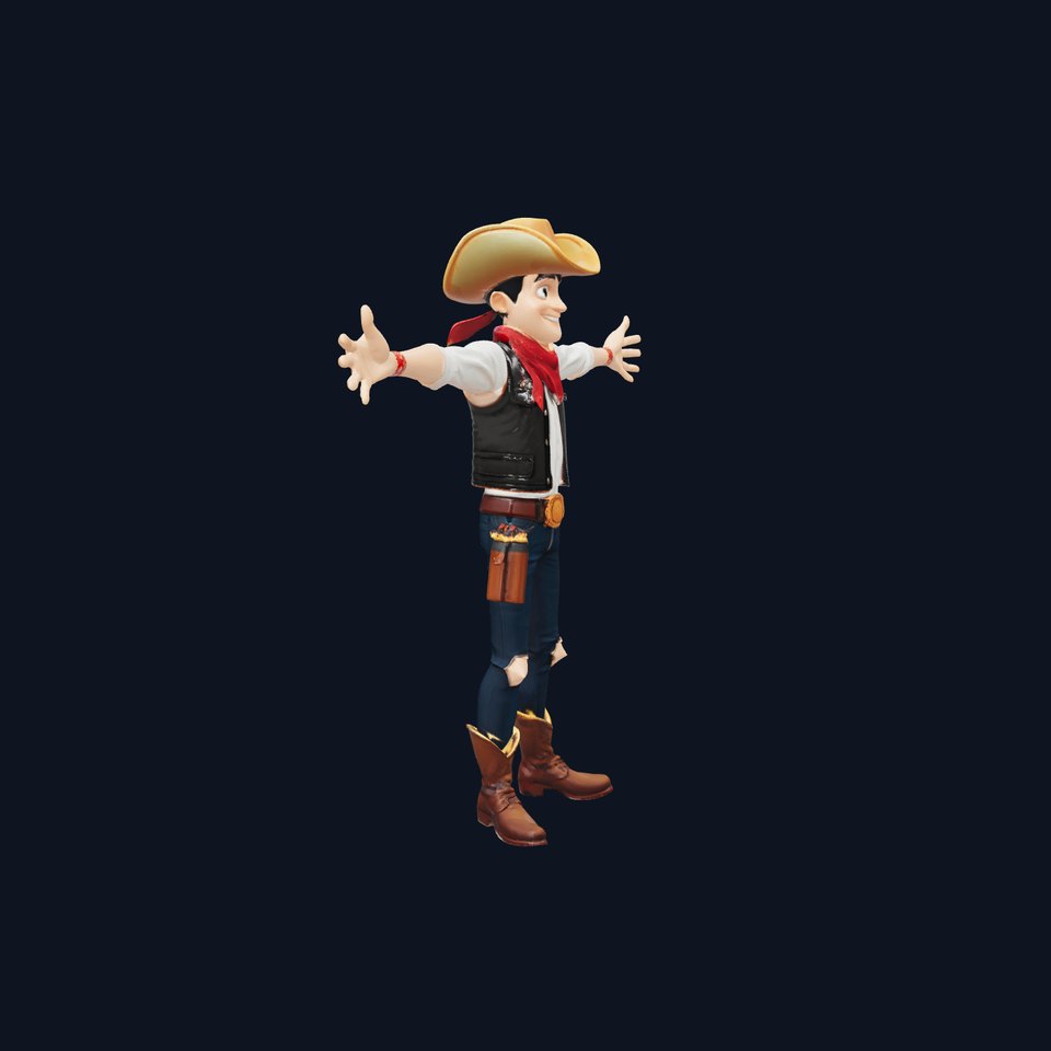 Western Cowboy Character model pack