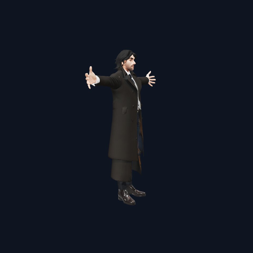 Elegant Detective Character model pack