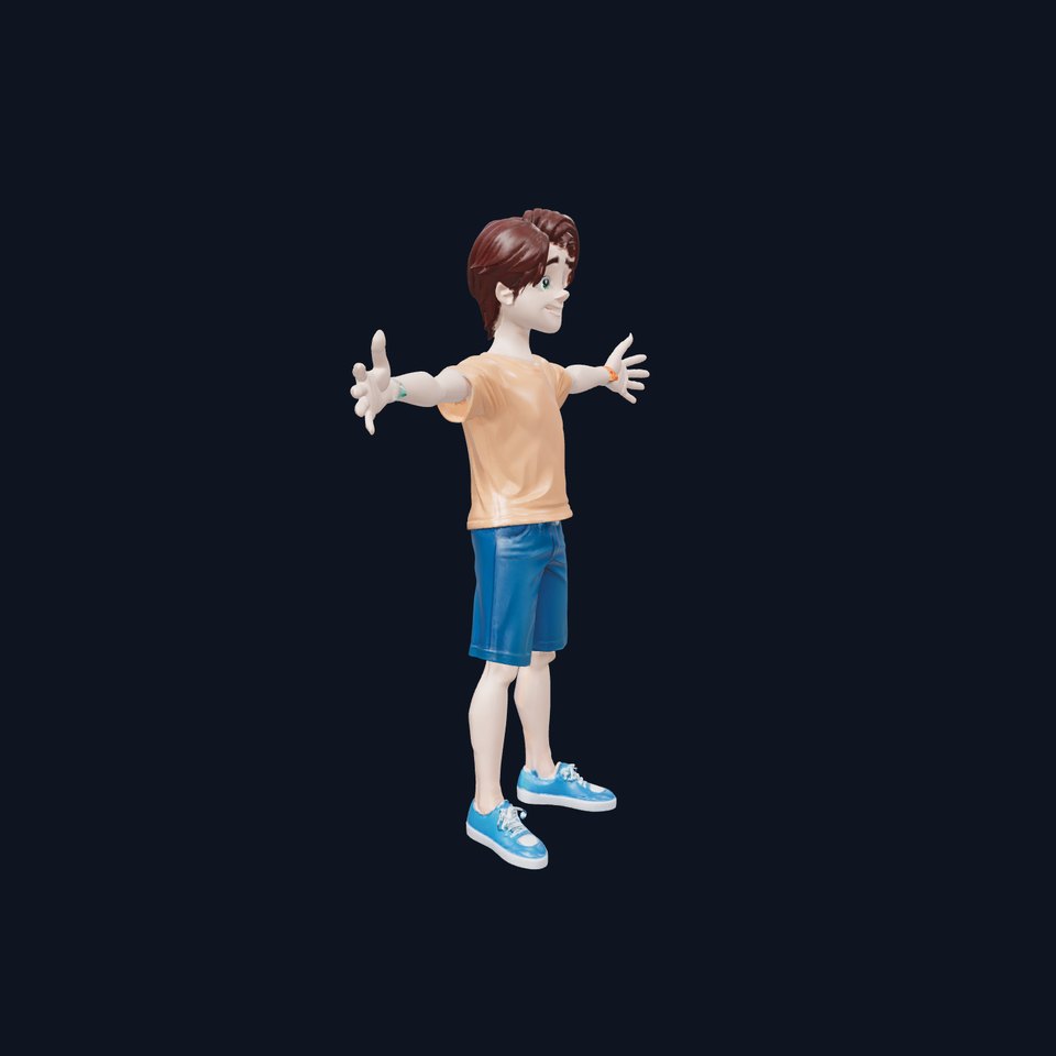 Friendly Character Youth model pack