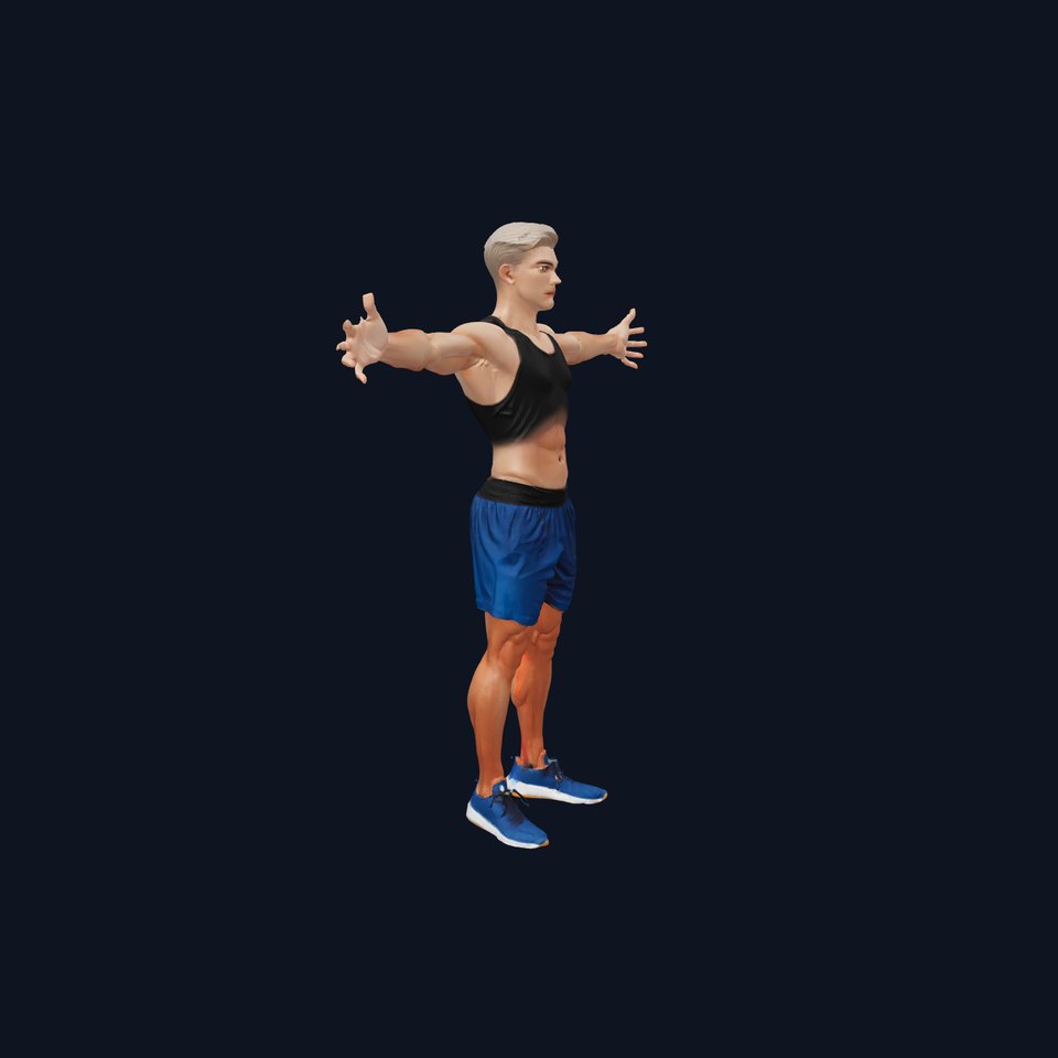 Athletic Male Figure model pack