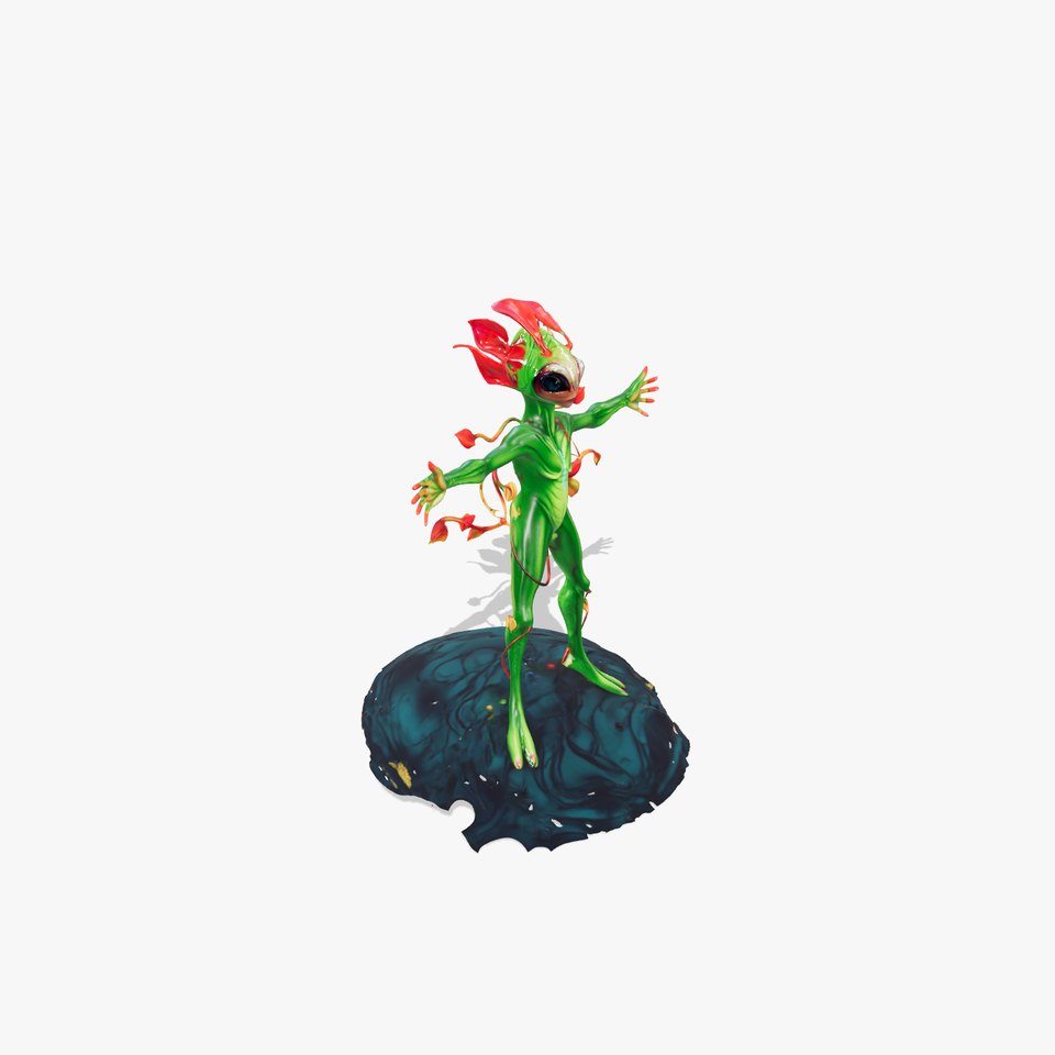 Floral Alien Guardian model pack
