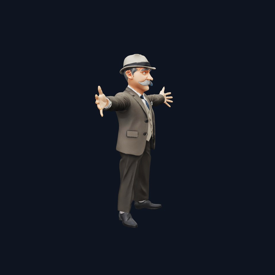 Dapper Detective Character model pack