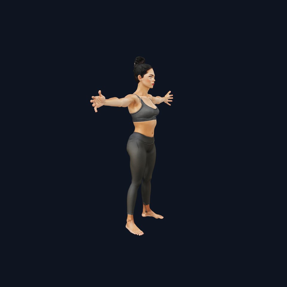 Dynamic Fitness Woman model pack