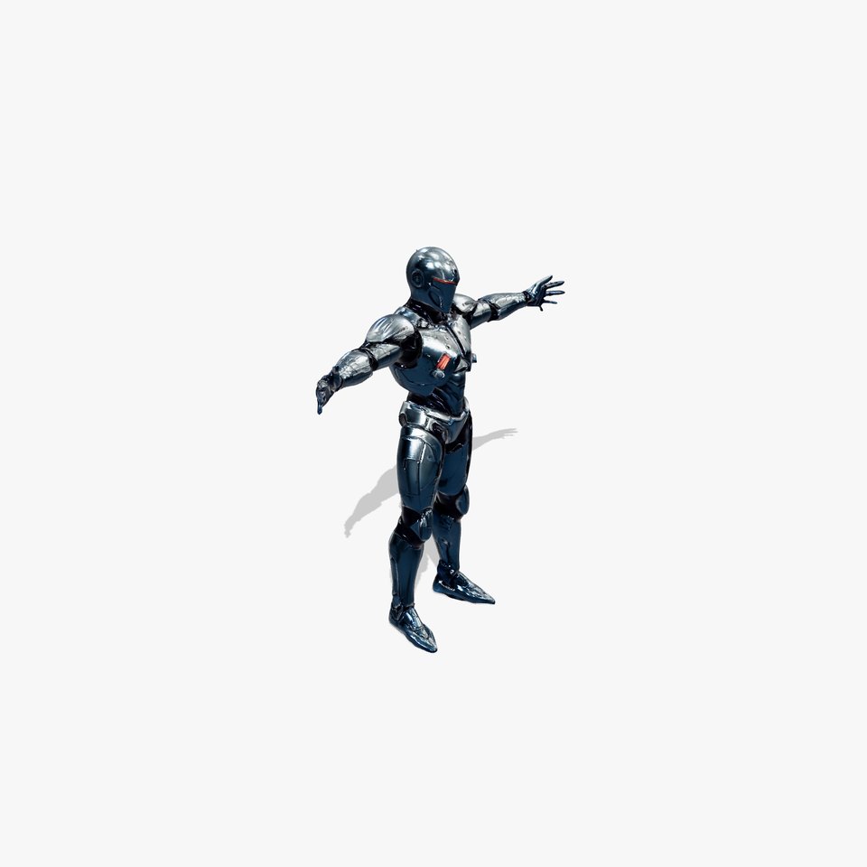 Futuristic Black Cyborg model pack