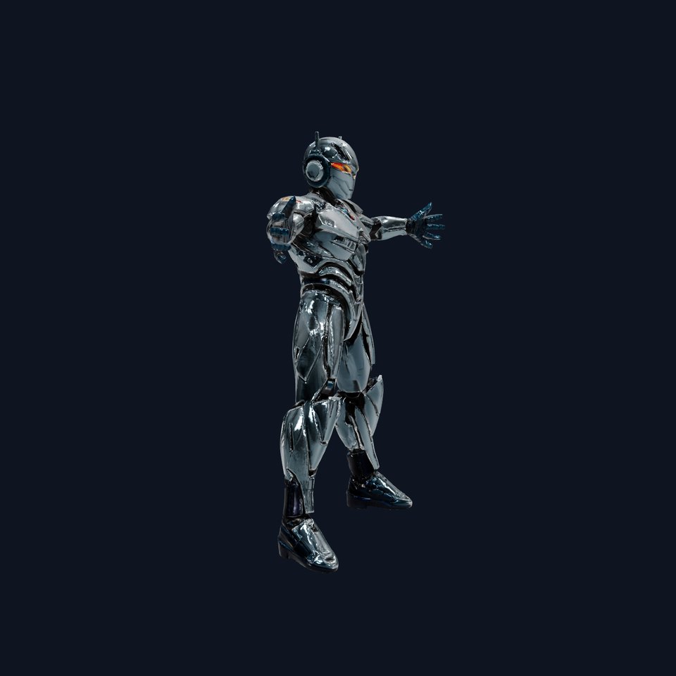 Futuristic Combat Robot model pack