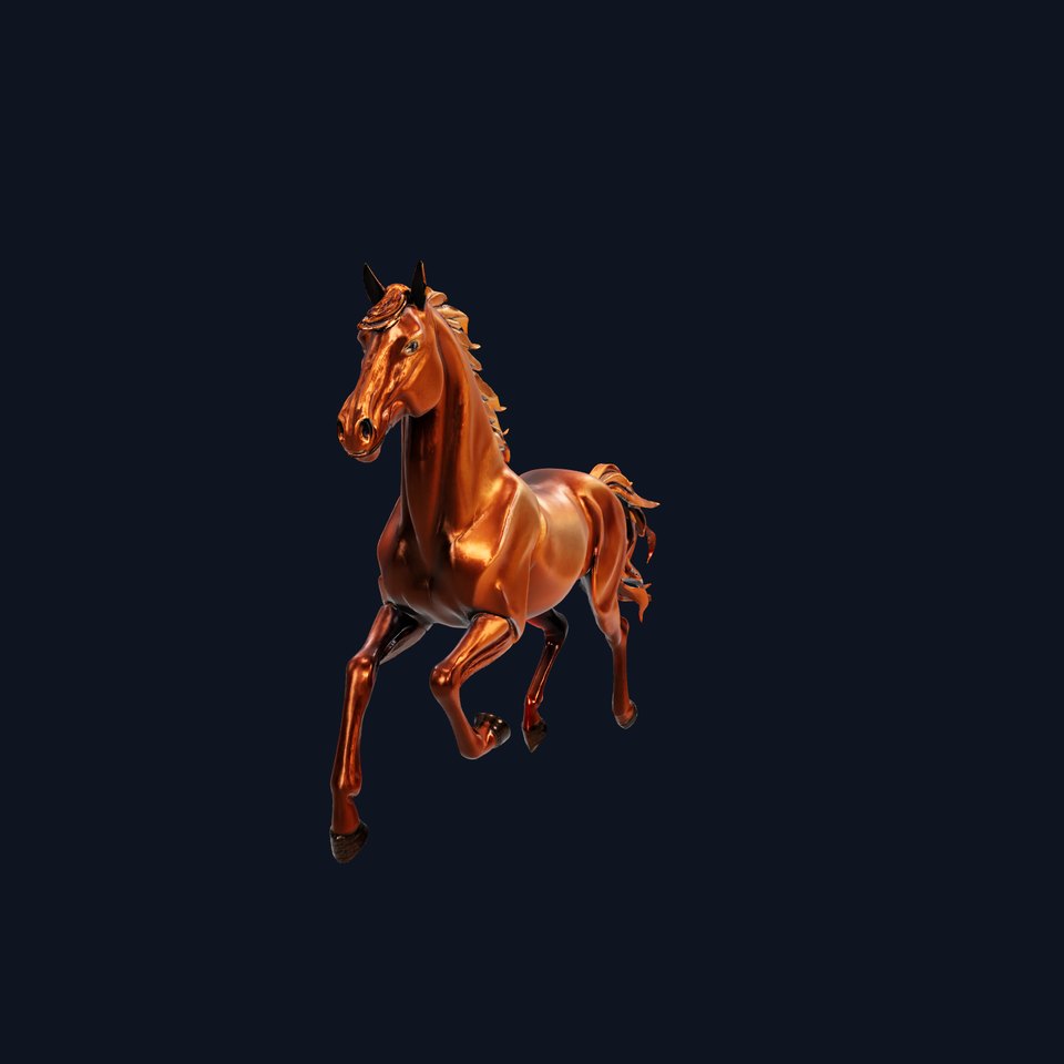 Bronze Galloping Horse model pack