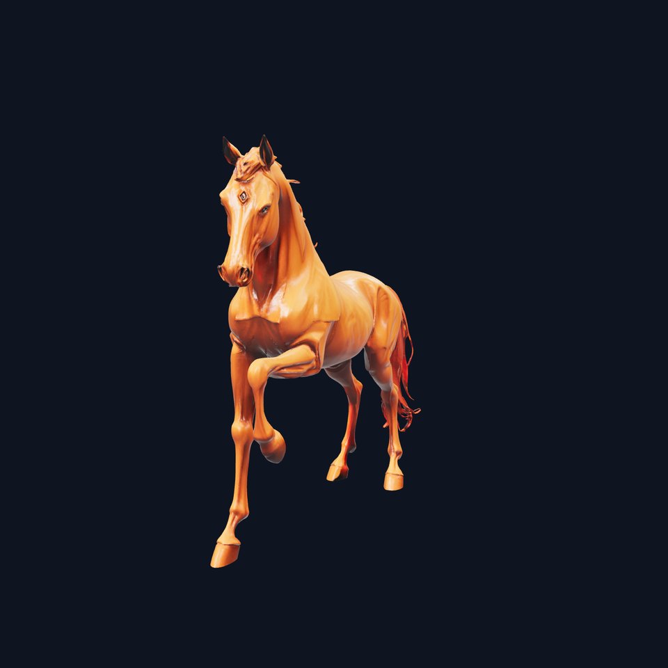 Majestic Bronze Stallion model pack