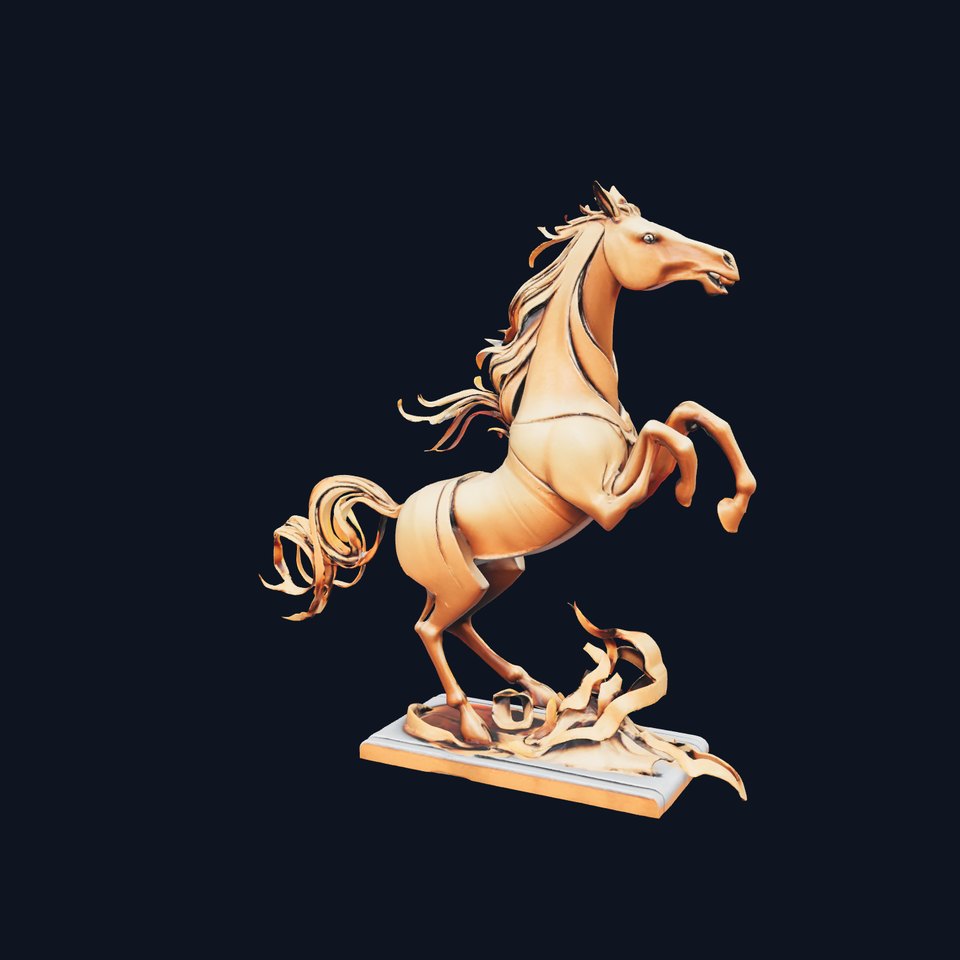 Rustic Bronze Horse model pack