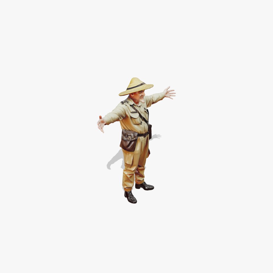 Explorer Outfit Khaki model pack