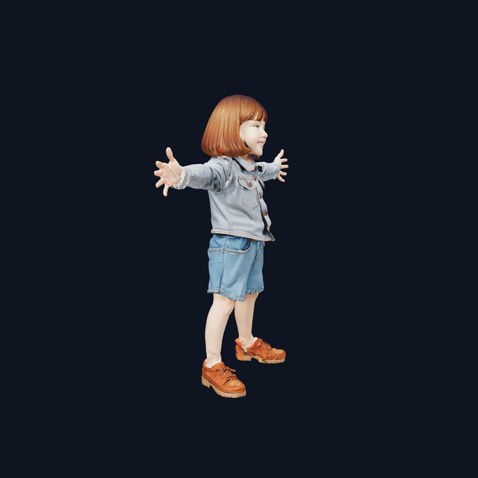 Charming Kids Denim Outfit model pack