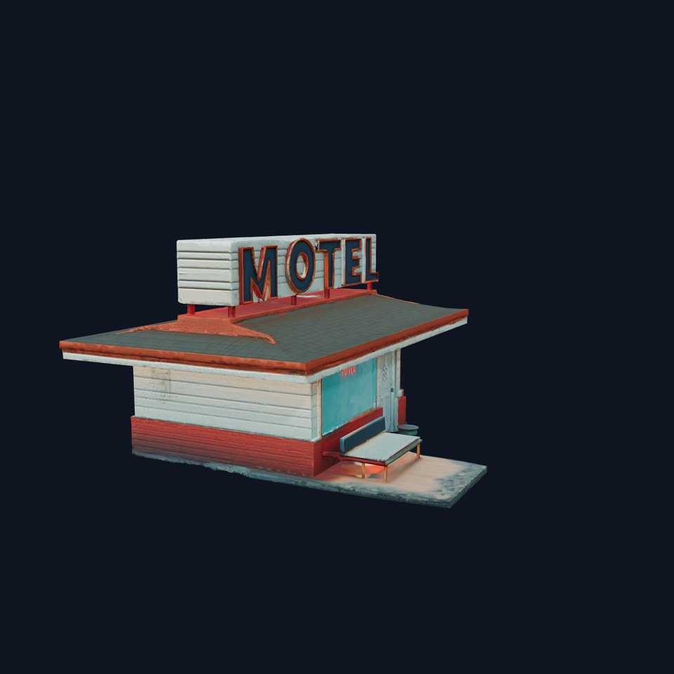 Vintage Roadside Motel model pack