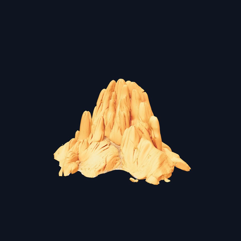 Golden Sandstone Mountain model pack