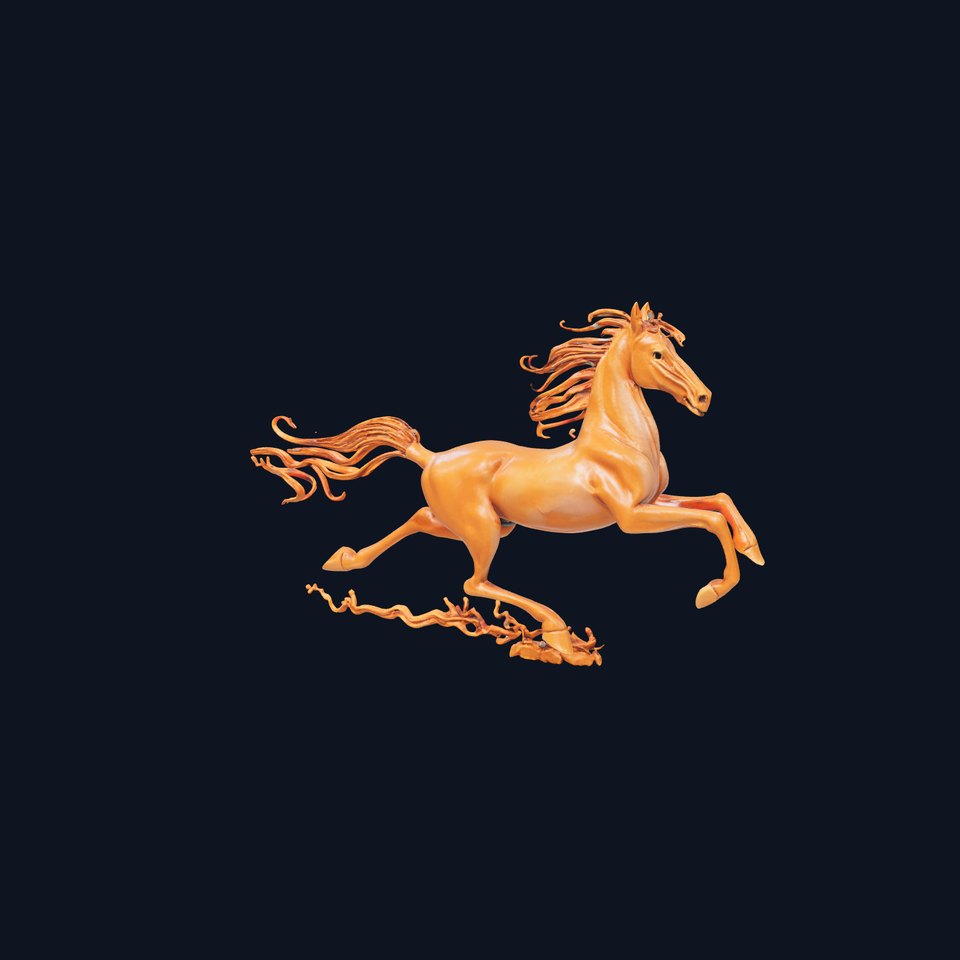 Copper Galloping Horse model pack