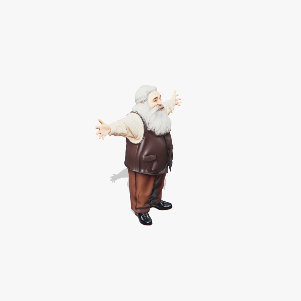 Friendly Elderly Character model pack