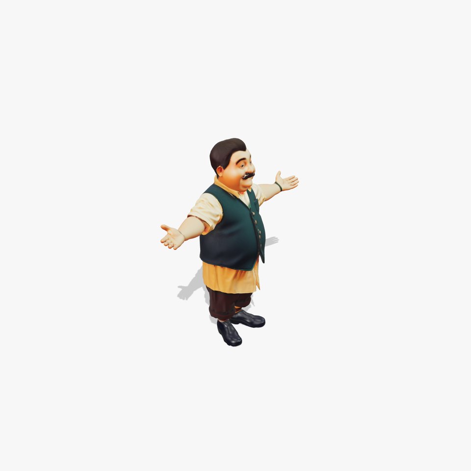 Cheerful Host Character model pack