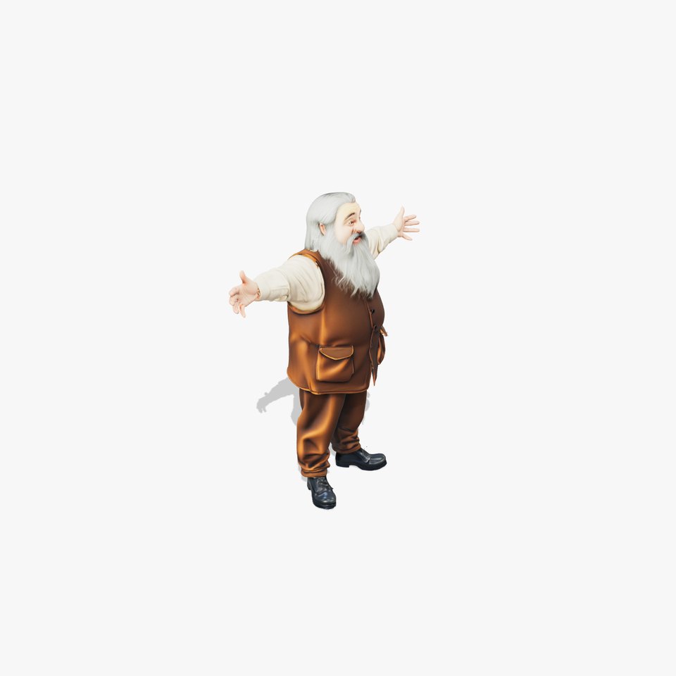 Friendly Grandpa Character model pack