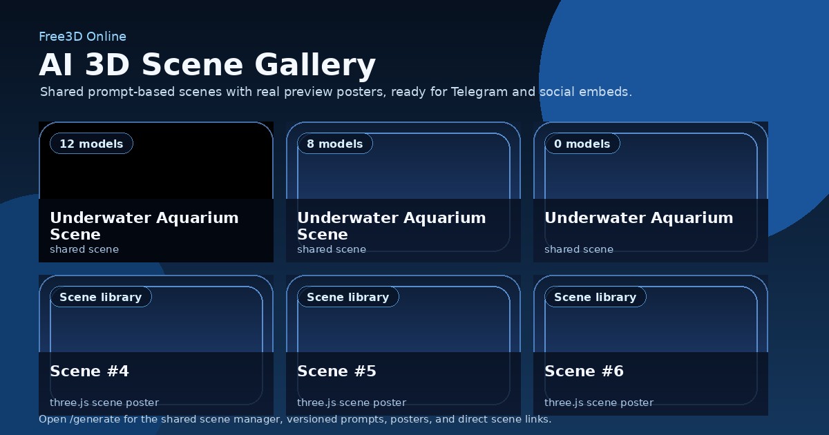 AI 3D Scene Gallery