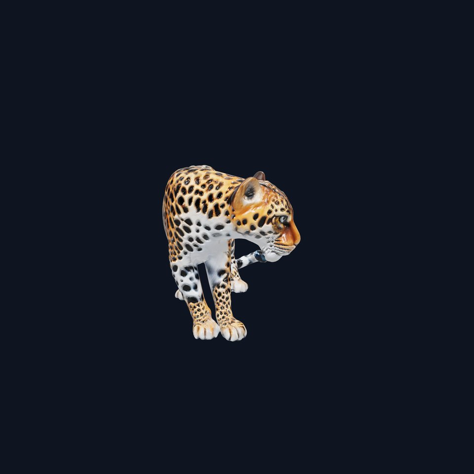 Realistic Leopard 3D Model with High-Quality Texture