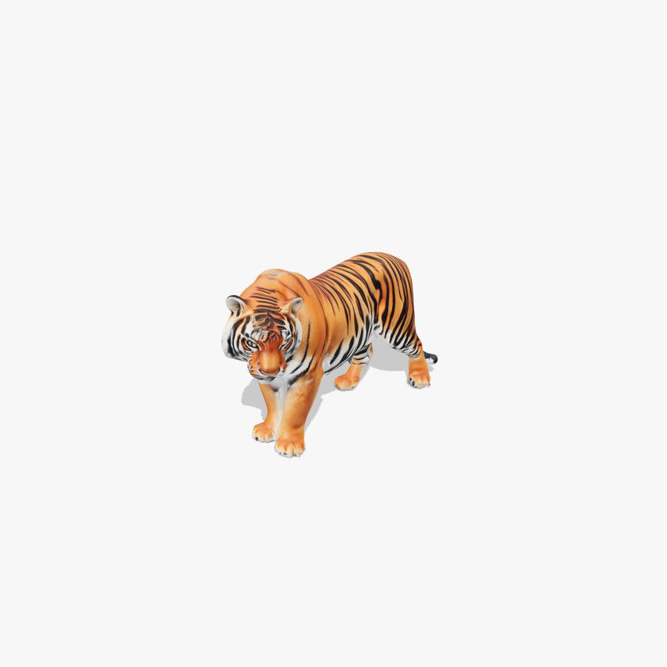 Realistic Bengal Tiger 3D Model High Detail
