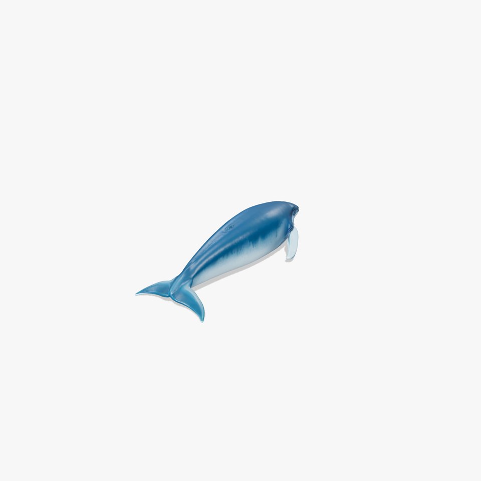 Blue Whale Realistic 3D Model Ocean Mammal
