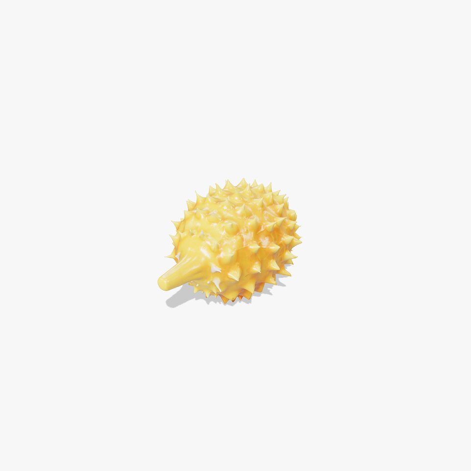 Detailed Sea Apple Model with Tubular Structure