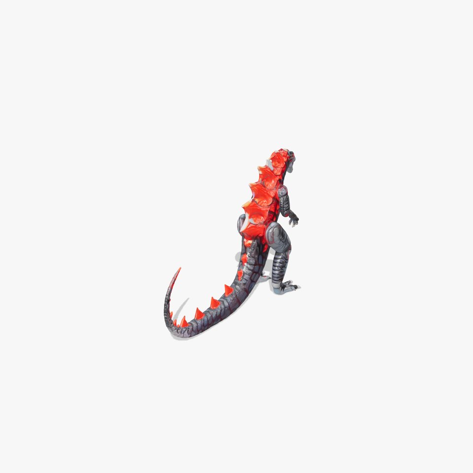 Lava Monster With Glowing Eyes 3D Model