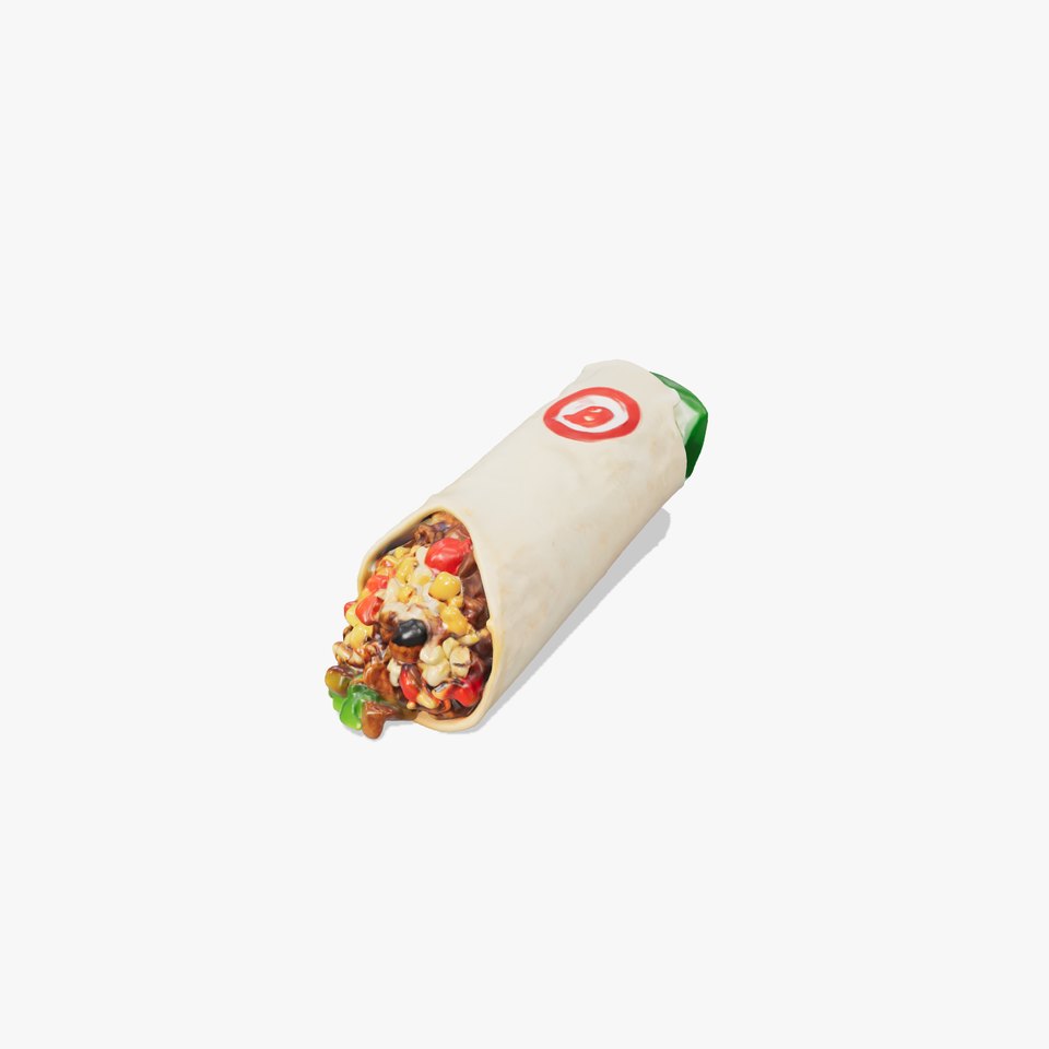 Beef Burrito 3D Realistic Food Model Pack