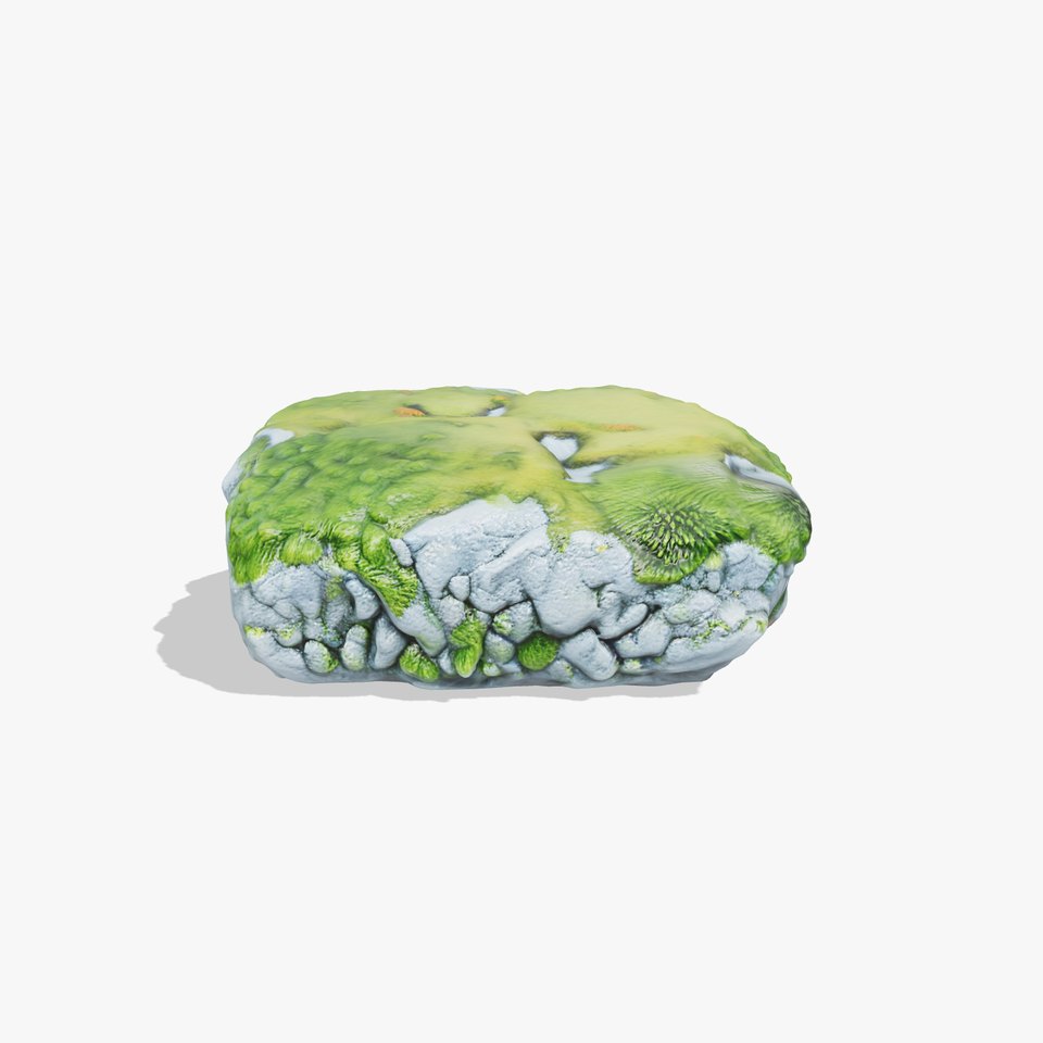 Moss-Covered Stone Forest Environment model pack