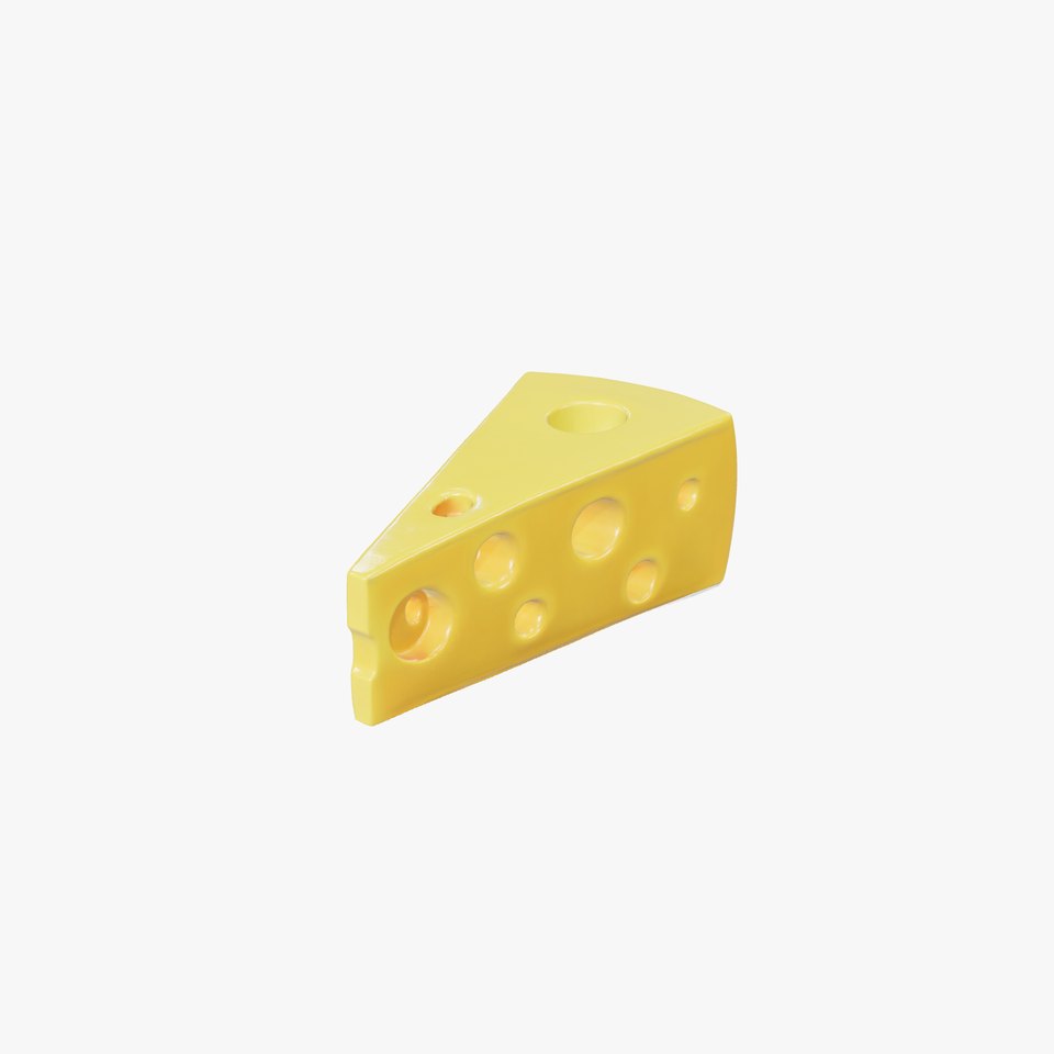 Cartoon Cheese Slice Stylized model pack