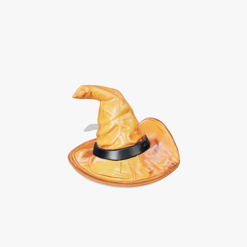 Vintage Witch Hat 3D model pack