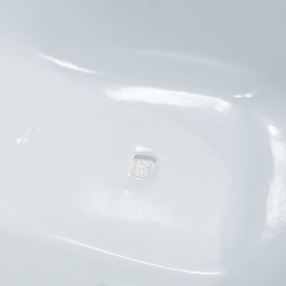 Futuristic Oval Bathtub Stone Metallic model pack