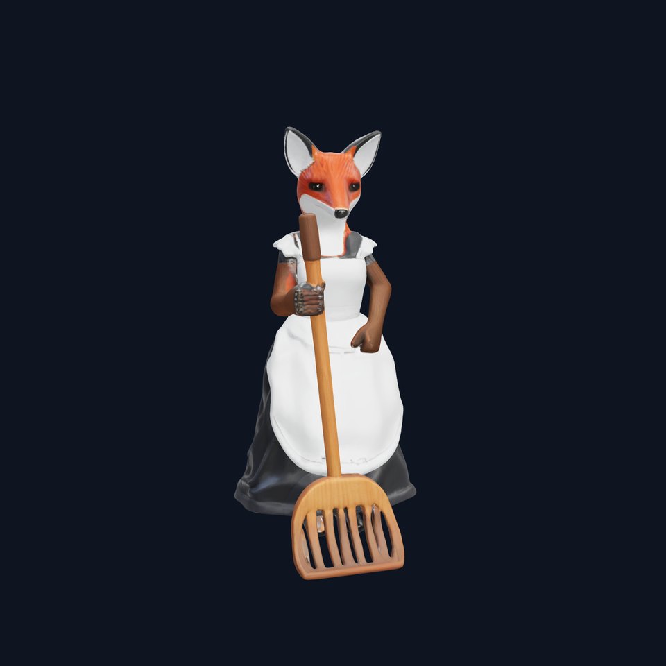 Fox Maid Character Model Pack
