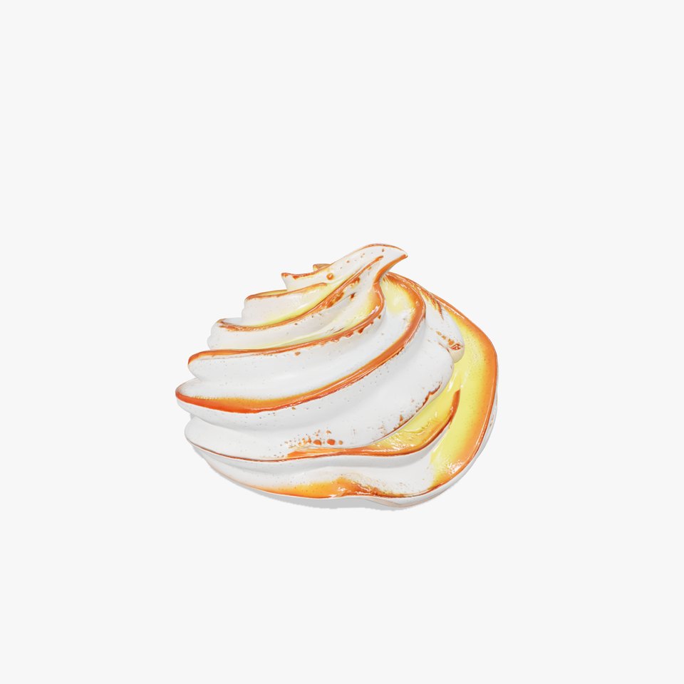 Stylized Futuristic Meringue Cake model pack