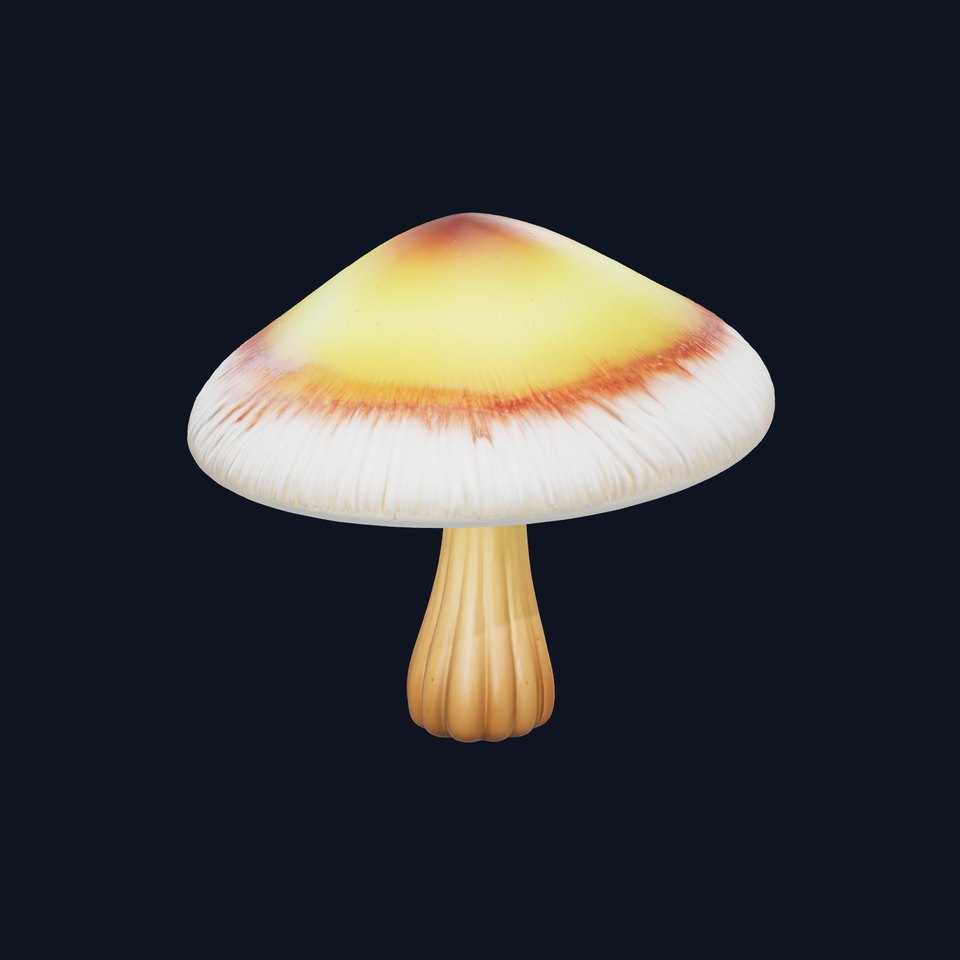 Glowing Magical Mushroom model pack
