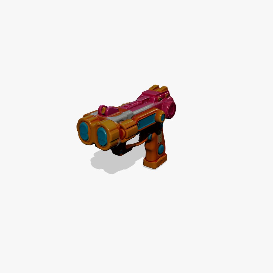 Futuristic Cartoon Stun Gun model pack