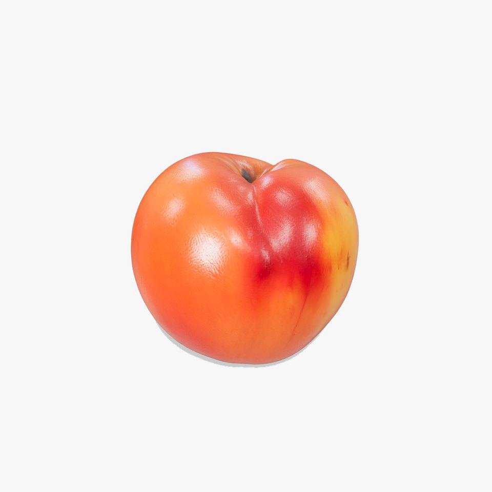 Realistic Juicy Peach 3D model pack