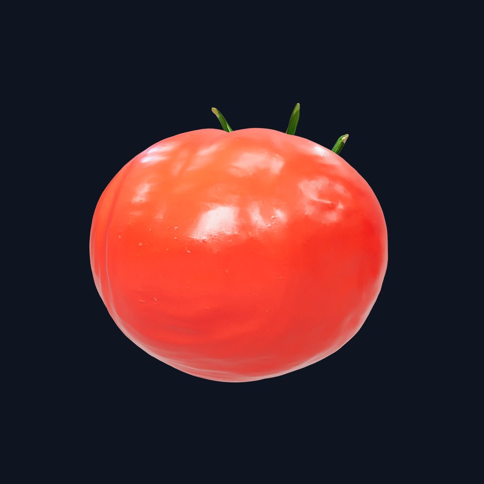 Realistic Shiny Red Tomato model pack