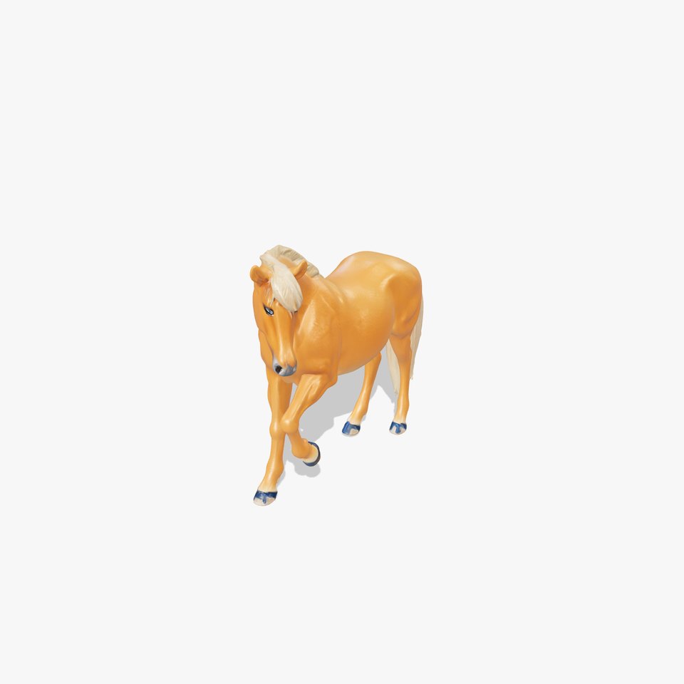 Muscular Horse 3D Model Pack