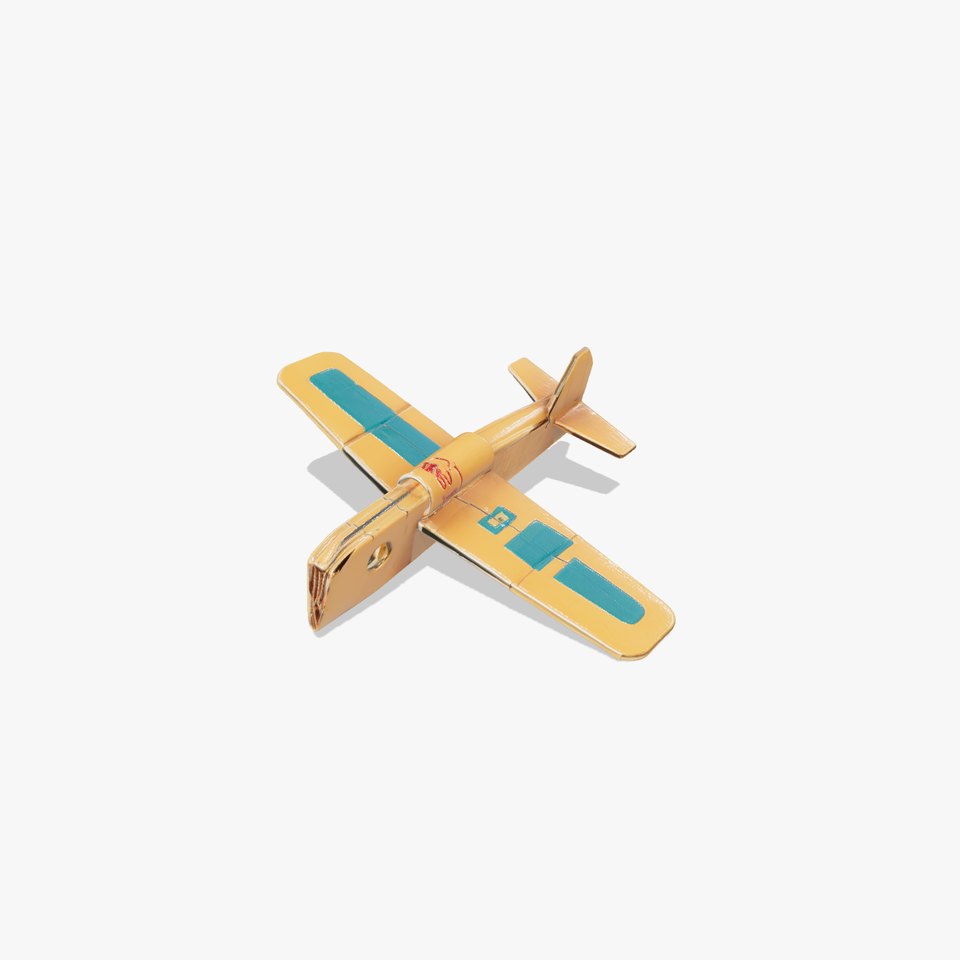 Cardboard Airplane Craft Design model pack