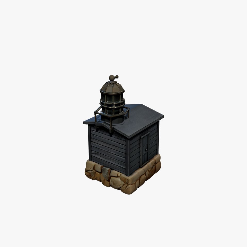 Weathered Lighthouse Architectural model pack