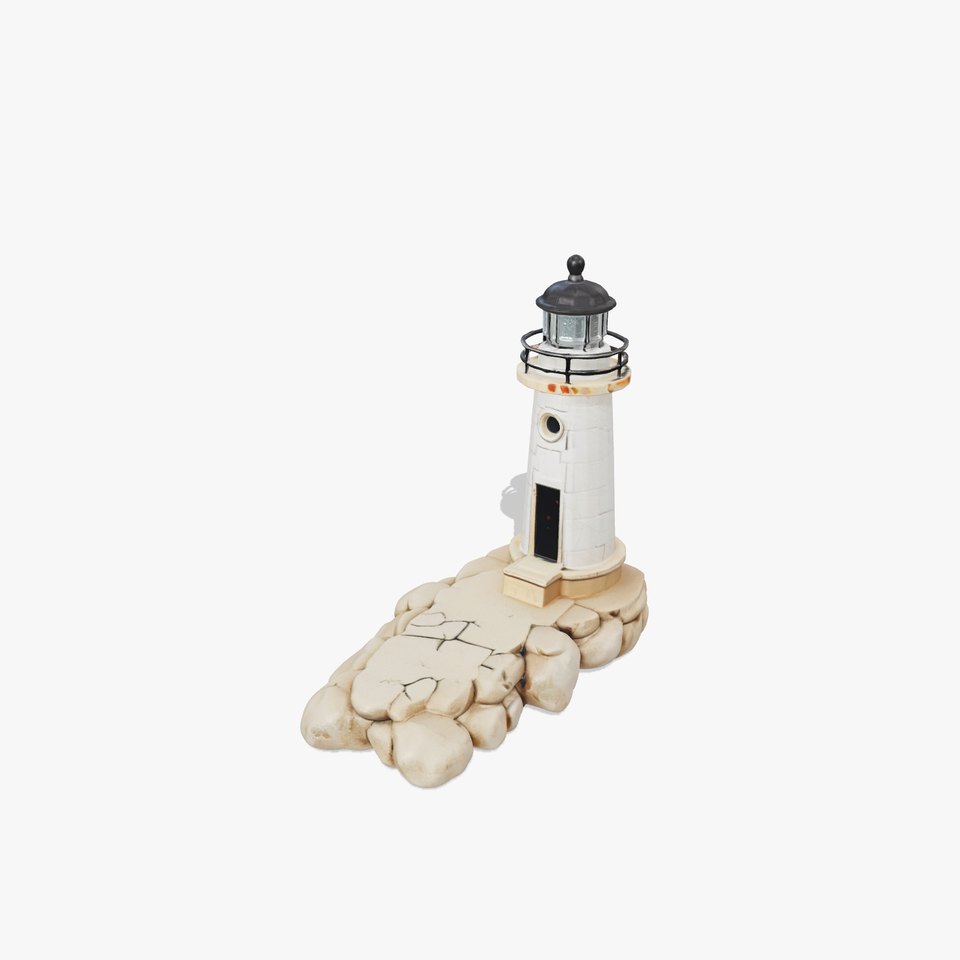 Cracked Coastal Lighthouse model pack