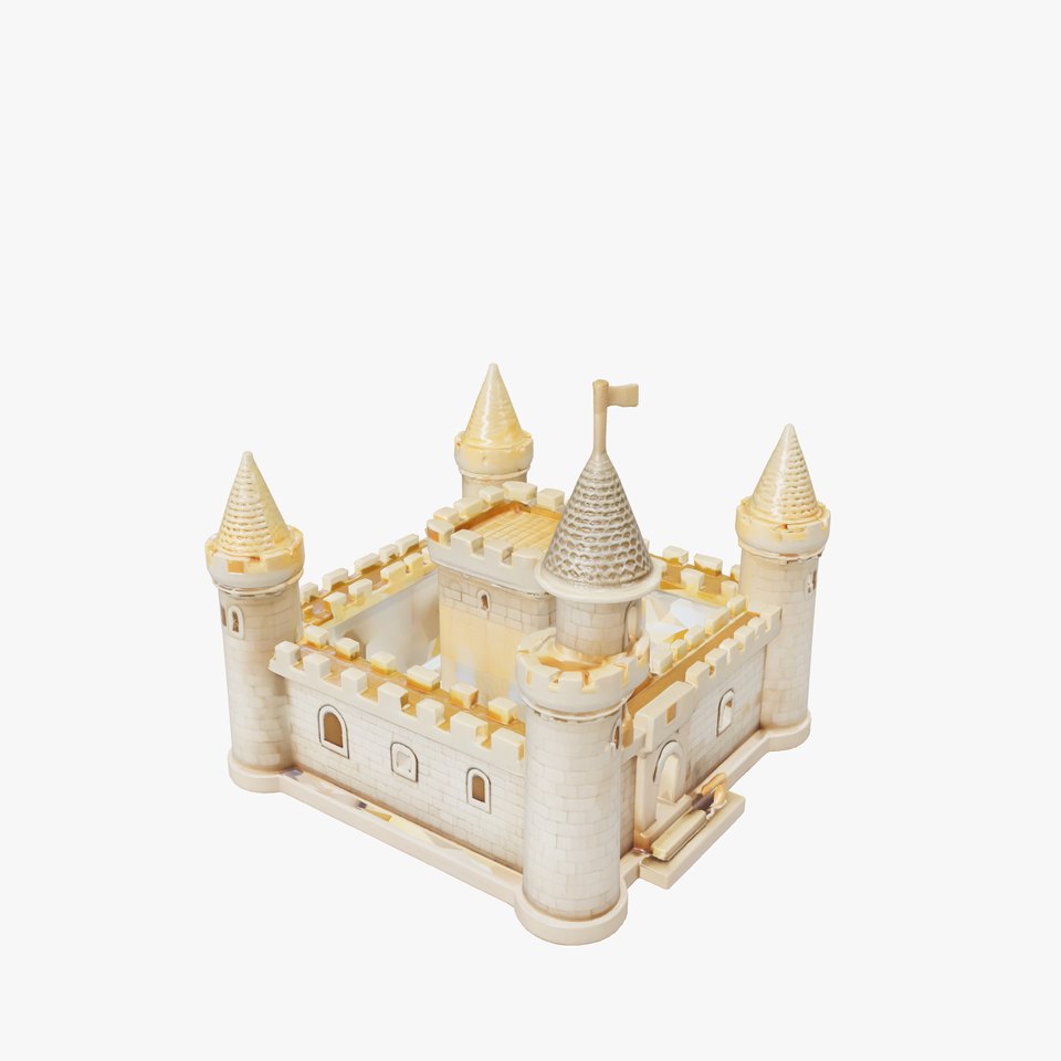 Aquarium Castle Symmetrical Design model pack