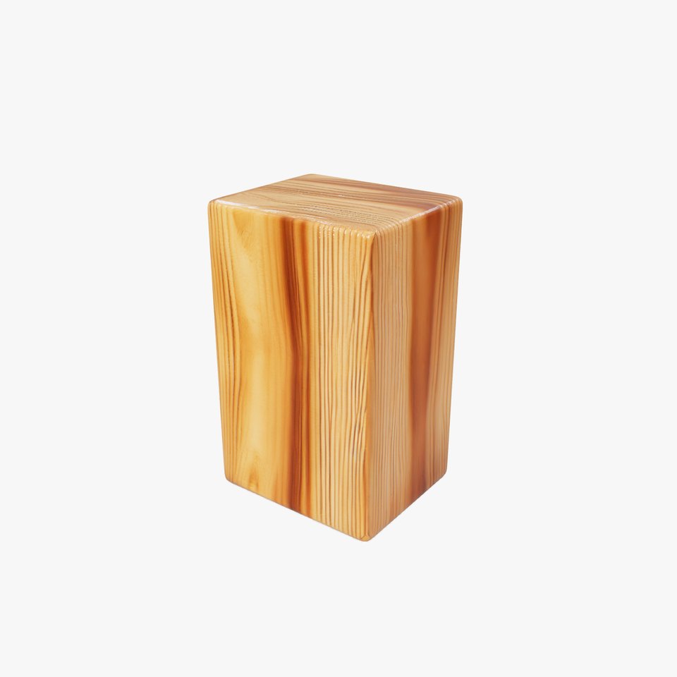 Modern Ash Wood Block model pack