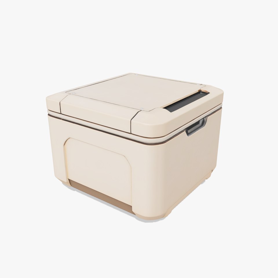 Futuristic Storage Box Sleek Design model pack