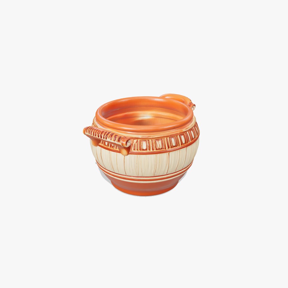 Greco-style Clay Pot Decorative model pack