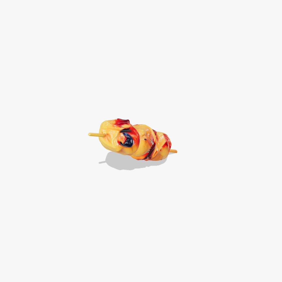 Realistic Chicken Kebab Skewer model pack
